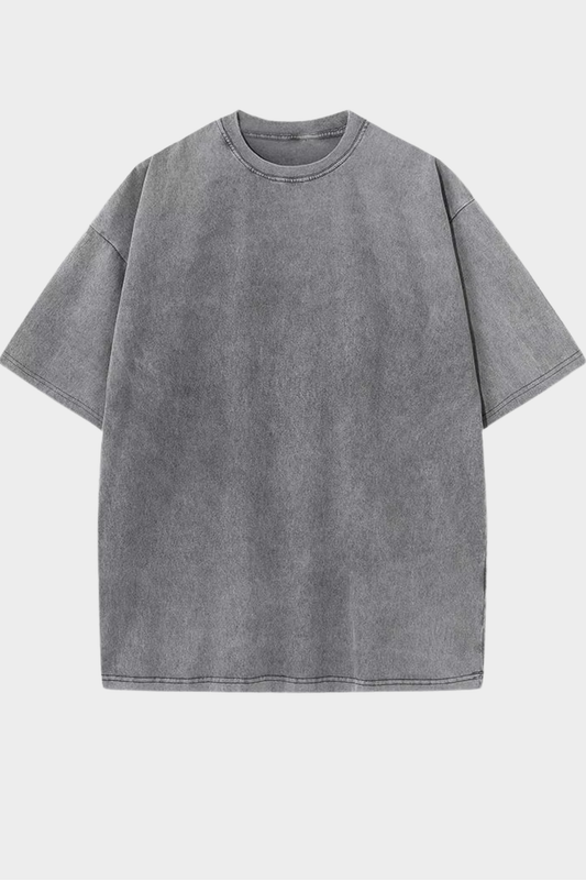 T-shirt Oversize délavé Gris