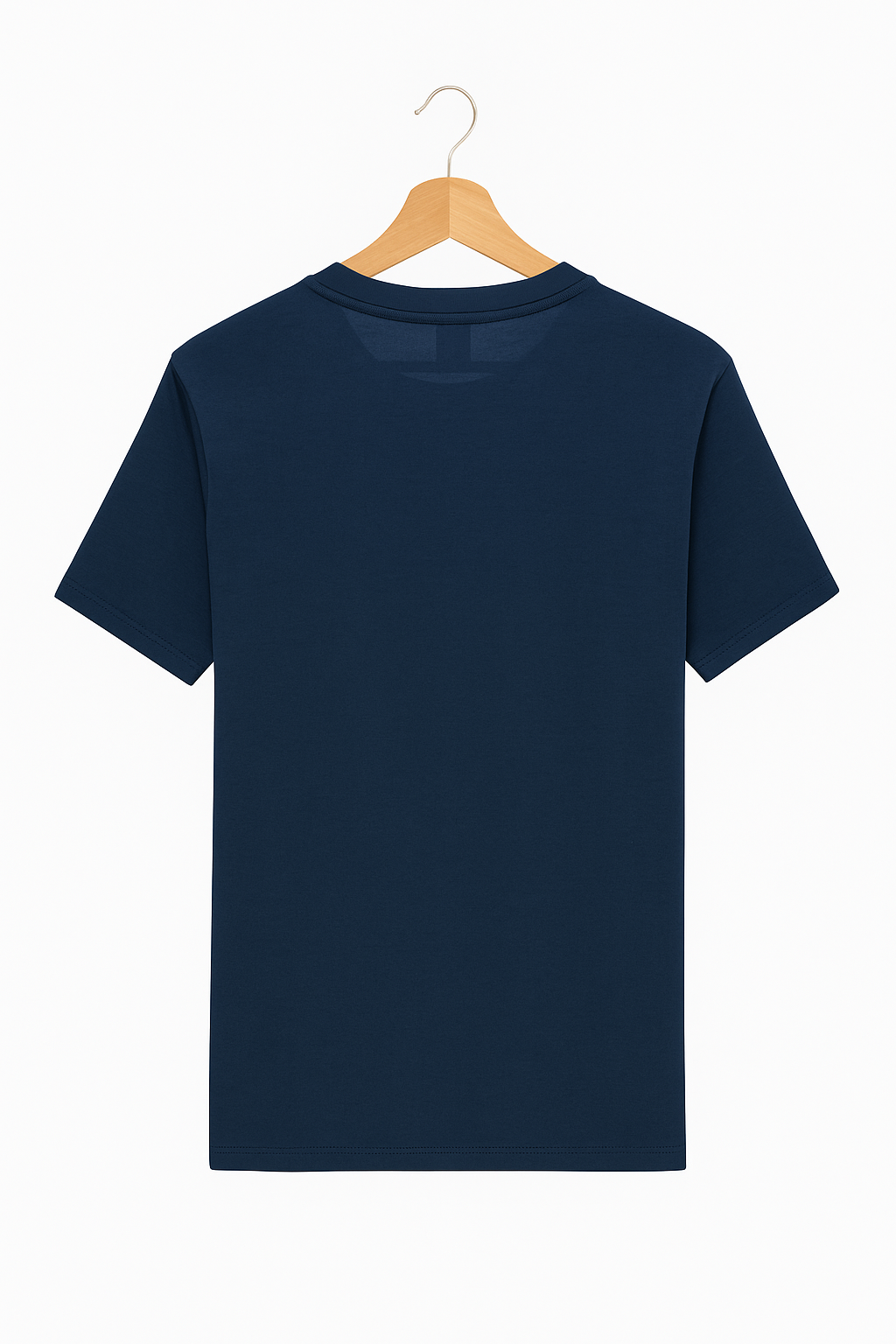 T shirt basique bleu marine à manches courtes 100% coton