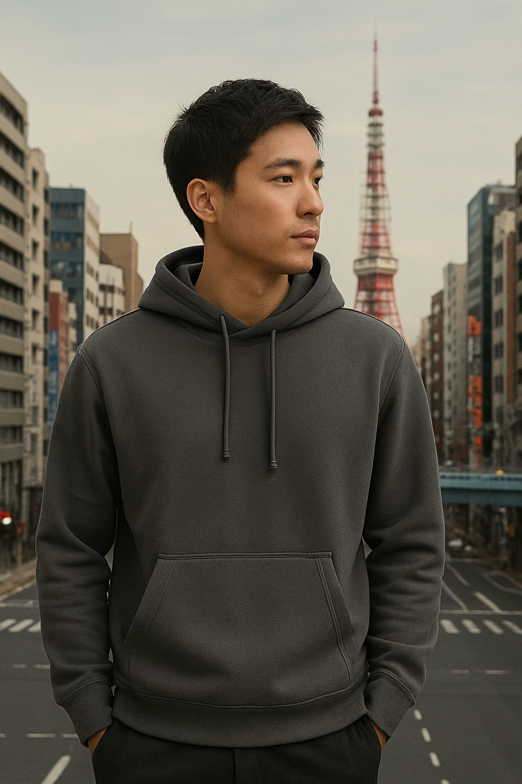 Sweat à capuche Gris