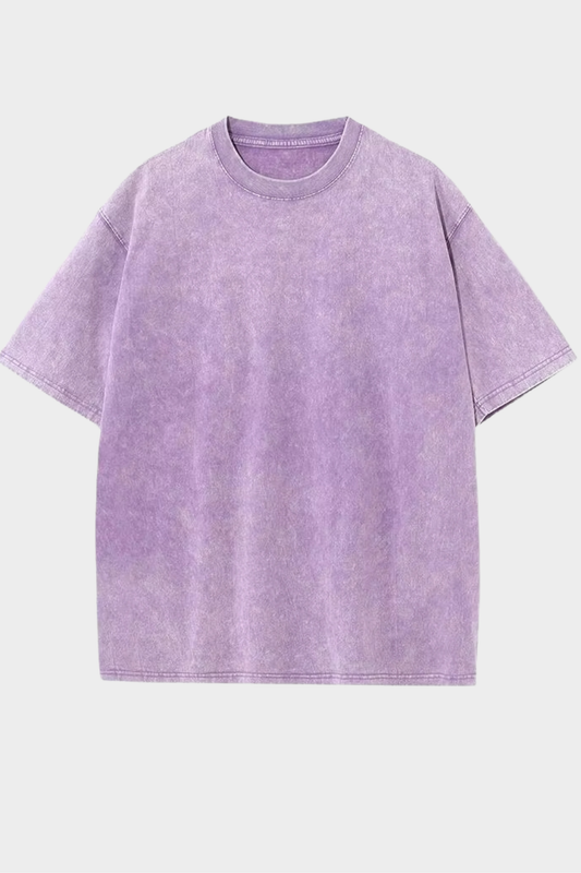 T-shirt Oversize délavé Violet
