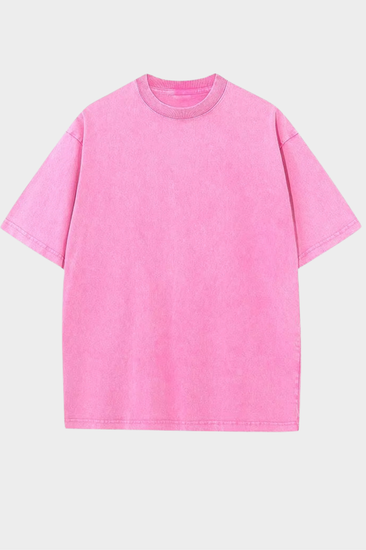 T-shirt Oversize délavé Rose