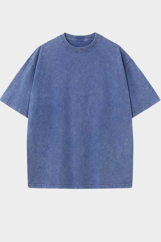 T-shirt Oversize délavé Bleu