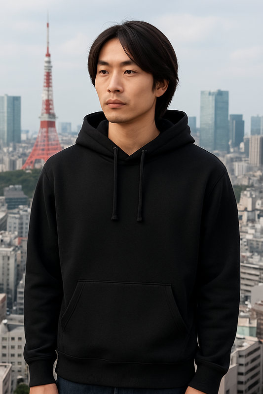 Sweatshirt à capuche noir