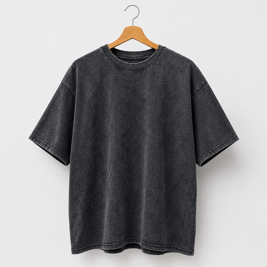 T-shirt Oversize délavé noir