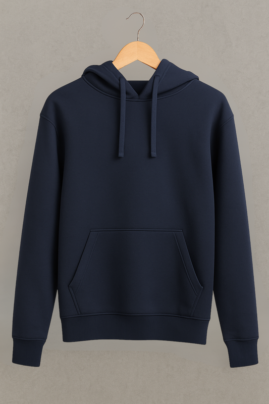 Sweat à capuche bleu marine