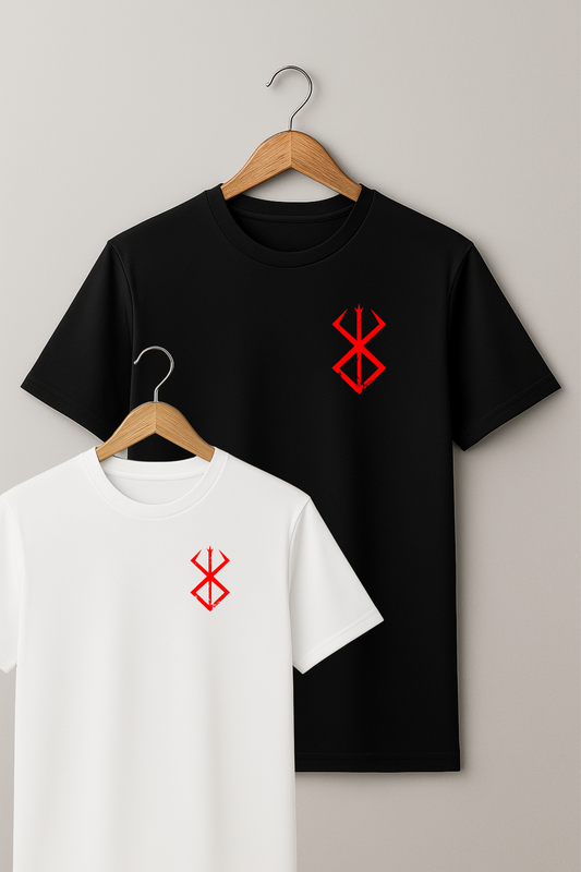 T shirt imprimé Stigmate Berserk au coeur