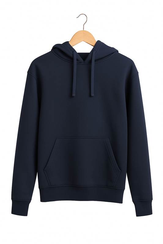Sweat à capuche bleu marine