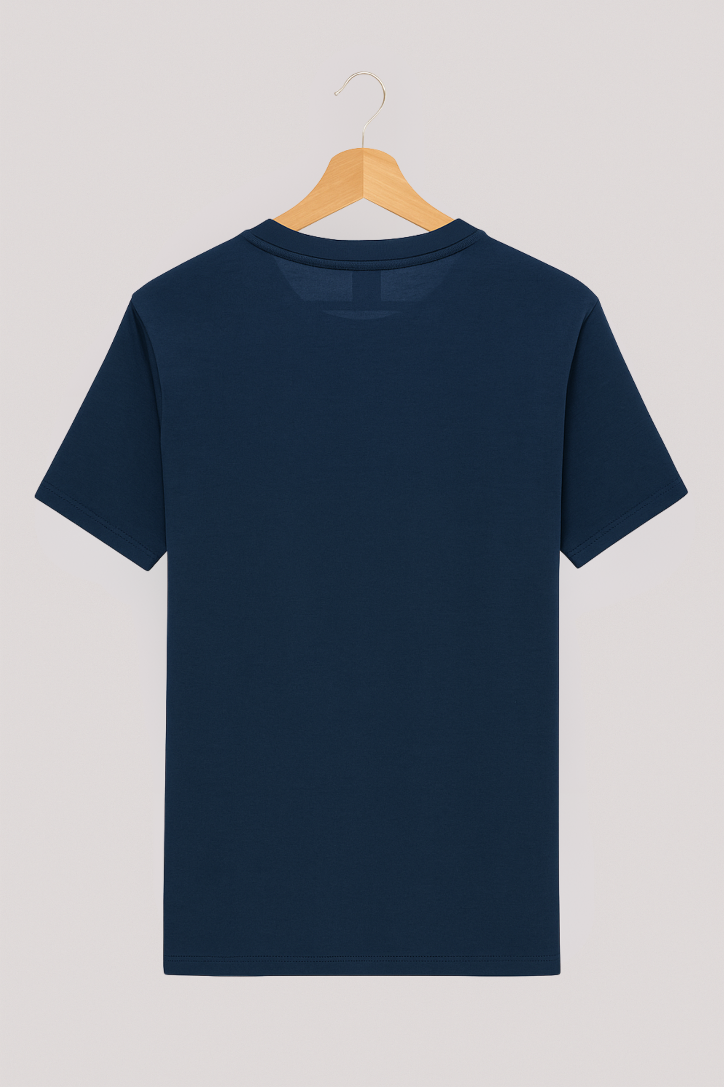 T shirt basique bleu marine à manches courtes 100% coton